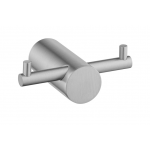 Lucid Pin Brushed Nickel Double Robe Hook Lucid Pin Brushed Nickel Double Robe Hook